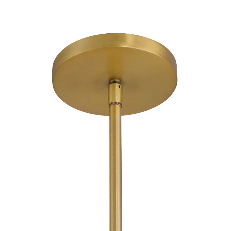 Newburie 17" 1-Light Pendant in Legacy Brass and Matte Black - Image 2