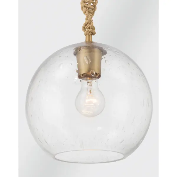 Elyric 9.75" Mini Pendant in Legacy Brass - Image 5