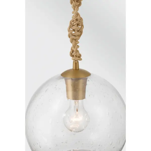 Elyric 9.75" Mini Pendant in Legacy Brass - Image 6