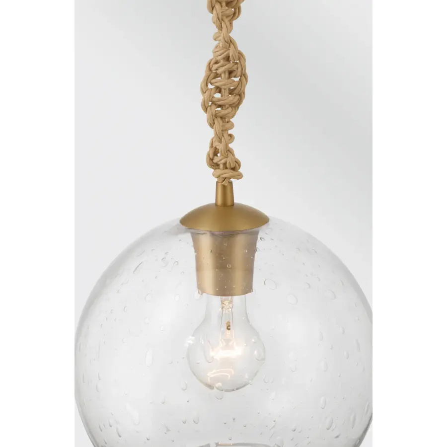 Elyric 9.75" Mini Pendant in Legacy Brass - Image 6