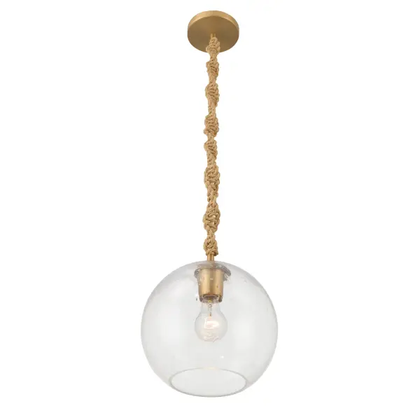 Elyric 9.75" Mini Pendant in Legacy Brass - Image 7