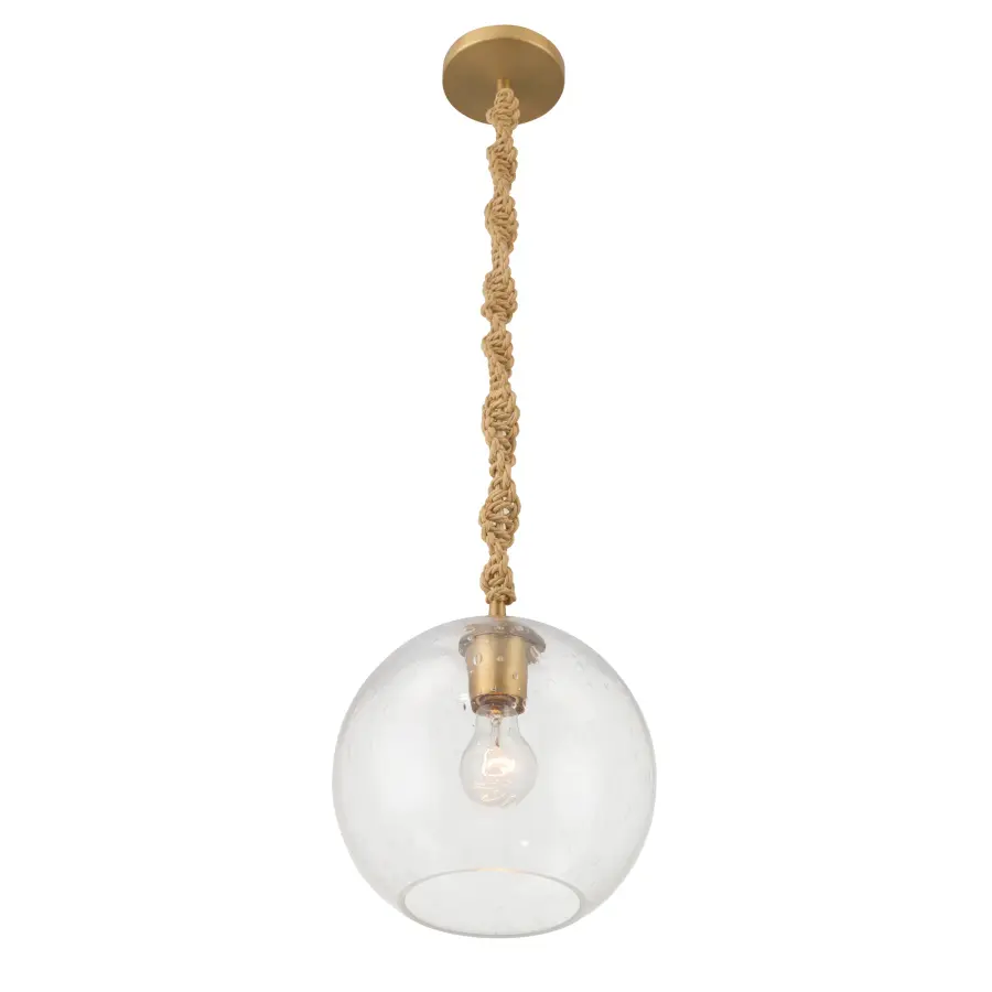 Elyric 9.75" Mini Pendant in Legacy Brass - Image 7