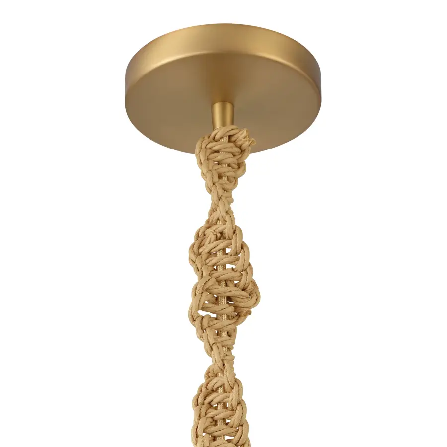 Elyric 12.75" 1-Light Pendant in Legacy Brass - Image 3