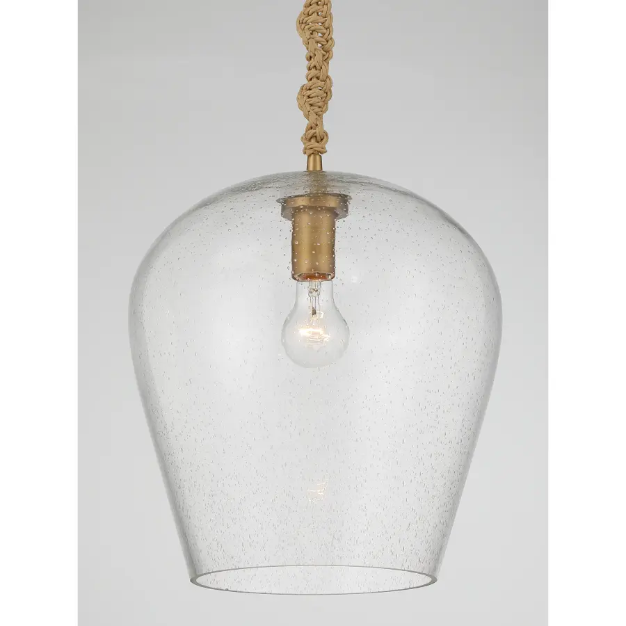 Elyric 12.75" 1-Light Pendant in Legacy Brass - Image 6