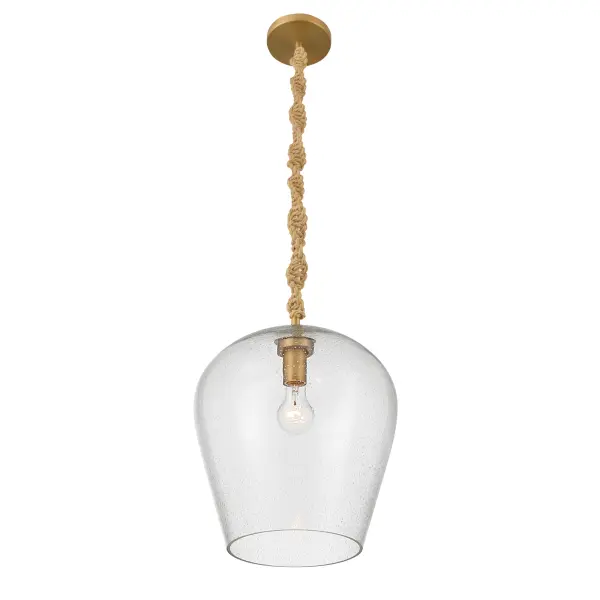 Elyric 12.75" 1-Light Pendant in Legacy Brass - Image 7