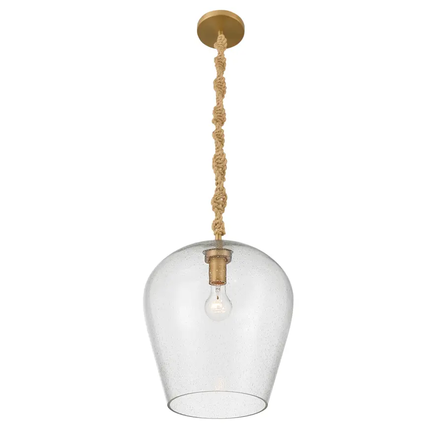 Elyric 12.75" 1-Light Pendant in Legacy Brass - Image 7