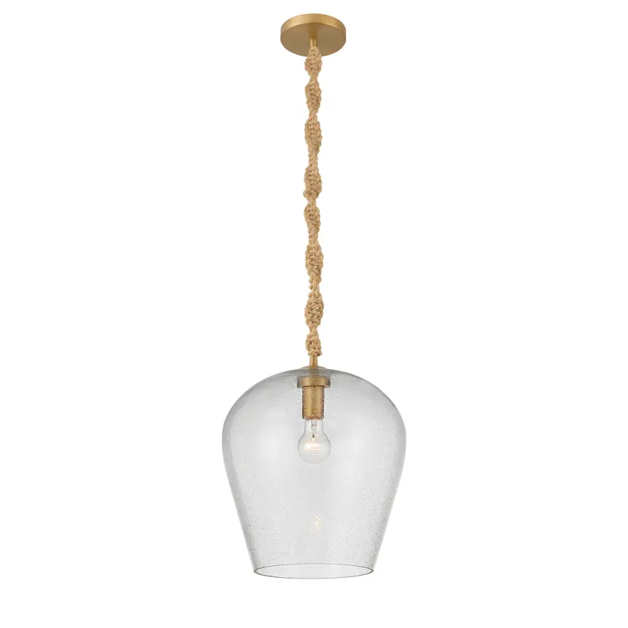 Elyric 12.75" 1-Light Pendant in Legacy Brass - Image 8