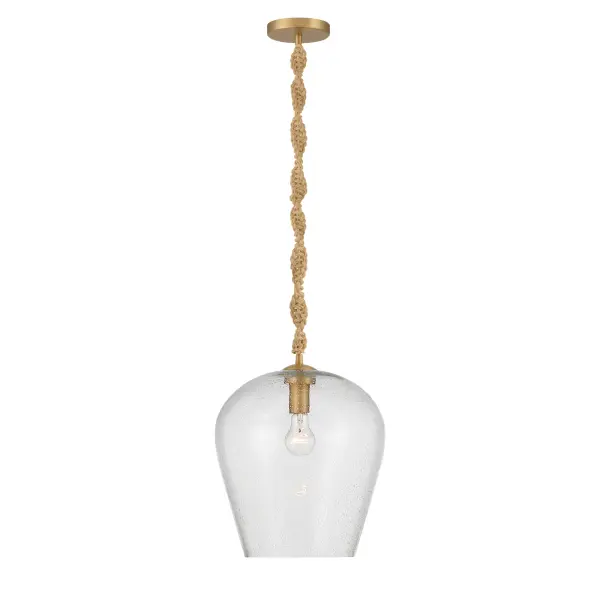 Elyric 12.75" 1-Light Pendant in Legacy Brass - Image 9