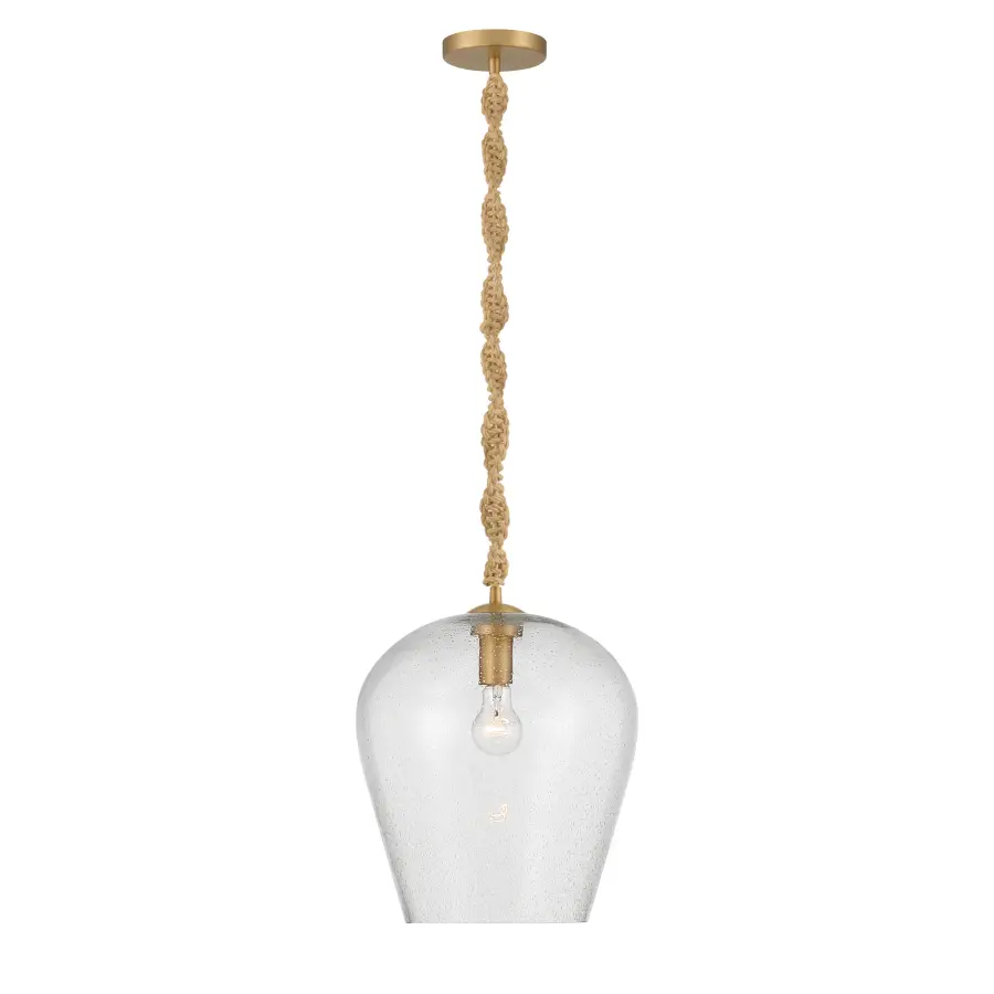 Elyric 12.75" 1-Light Pendant in Legacy Brass - Image 9