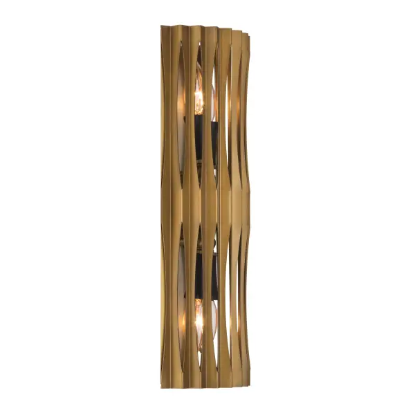 Aven 4-Light Wall Sconce in Sand Coal Black and Legacy Brass - Image 5