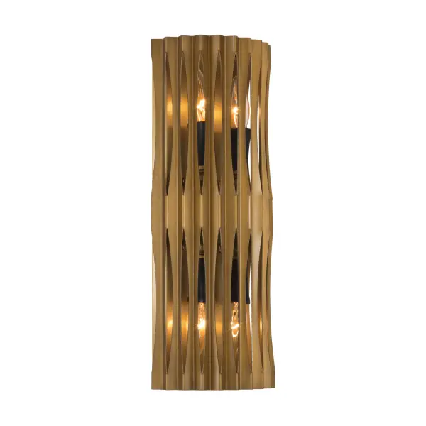 Aven 4-Light Wall Sconce in Sand Coal Black and Legacy Brass - Image 6