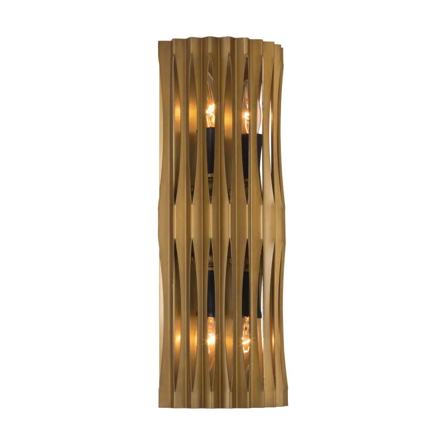 Aven 4-Light Wall Sconce in Sand Coal Black and Legacy Brass - Image 6
