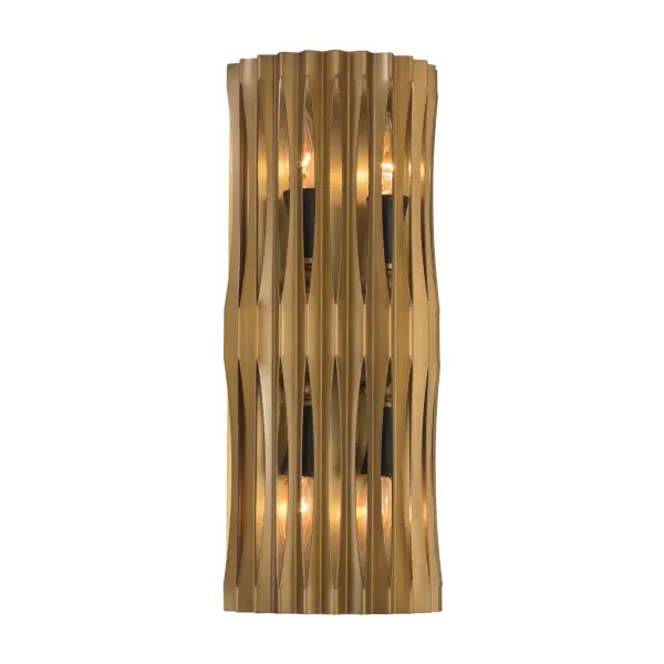 Aven 4-Light Wall Sconce in Sand Coal Black and Legacy Brass - Image 7