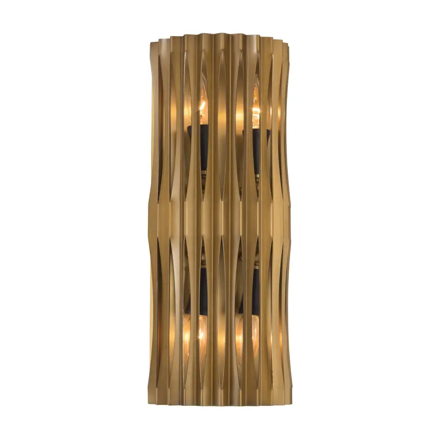 Aven 4-Light Wall Sconce in Sand Coal Black and Legacy Brass - Image 7