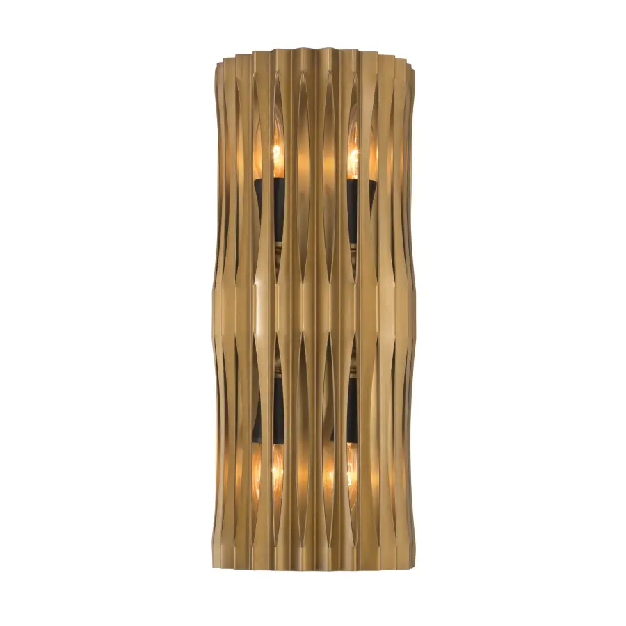 Aven 4-Light Wall Sconce in Sand Coal Black and Legacy Brass - Image 8