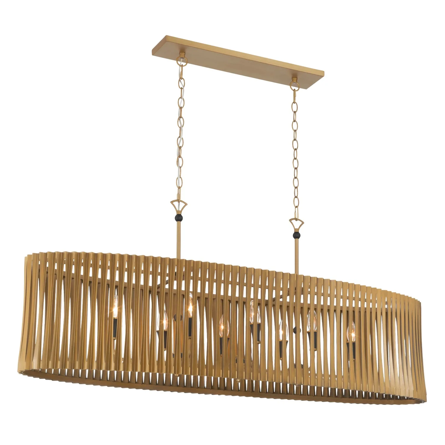 Aven 52" 8-Light Linear Chandelier