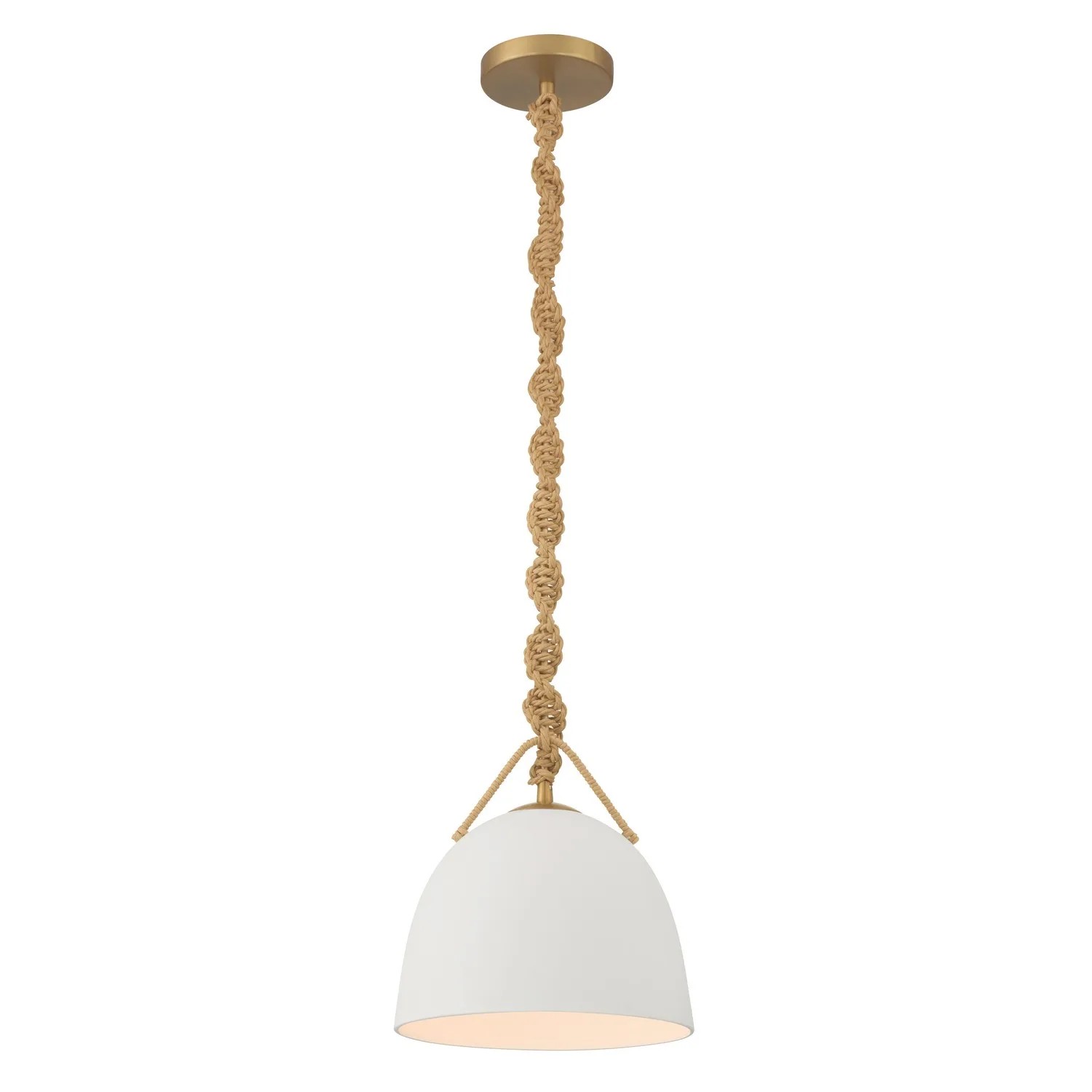Cordón One Light Mini Pendant in Legacy Brass