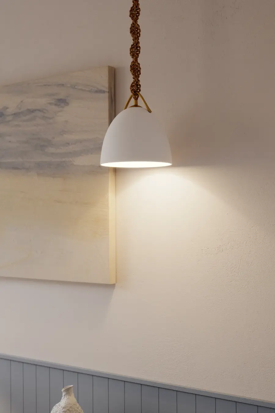Cordón 10" Mini Pendant in Legacy Brass - Image 2