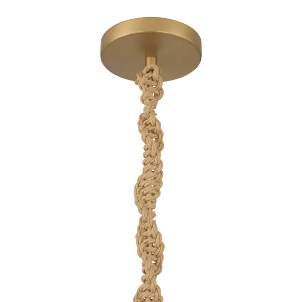 Cordón 10" Mini Pendant in Legacy Brass - Image 4