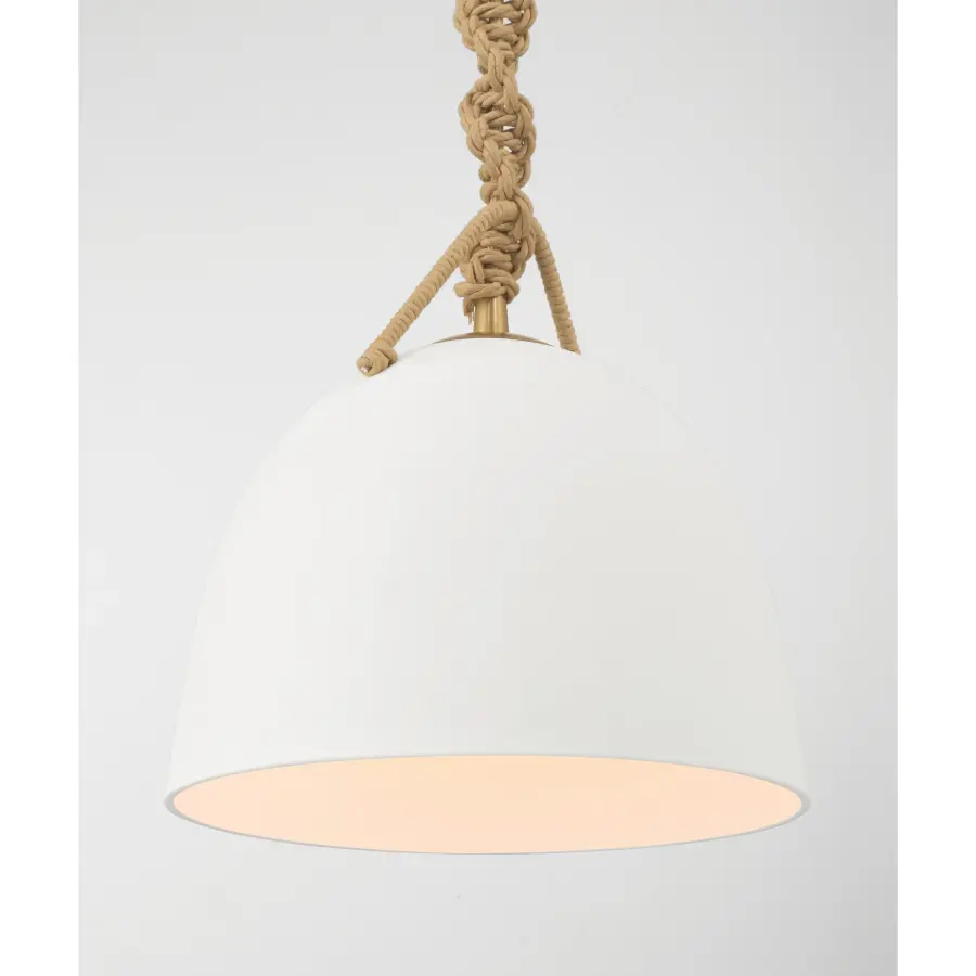 Cordón 10" Mini Pendant in Legacy Brass - Image 6