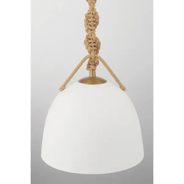 Cordón 10" Mini Pendant in Legacy Brass - Image 7