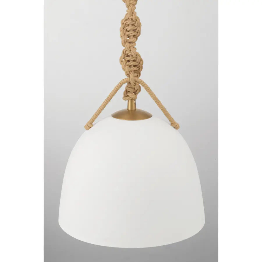 Cordón 10" Mini Pendant in Legacy Brass - Image 7