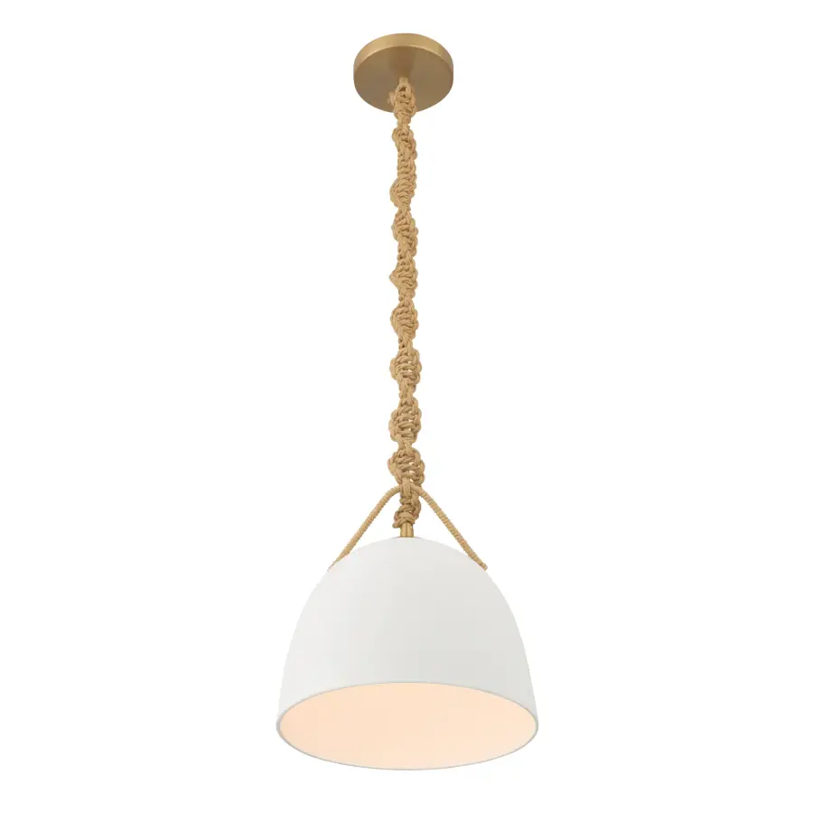 Cordón 10" Mini Pendant in Legacy Brass - Image 8