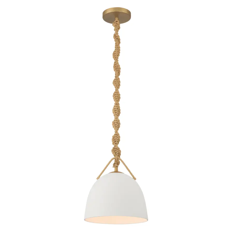 Cordón 10" Mini Pendant in Legacy Brass - Image 9