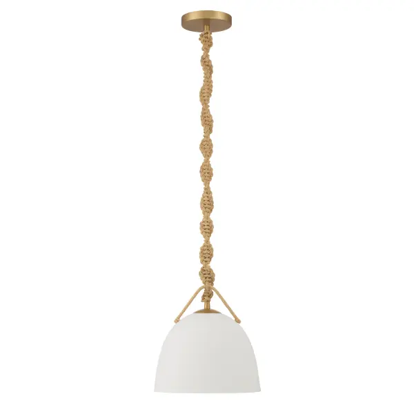 Cordón 10" Mini Pendant in Legacy Brass - Image 10