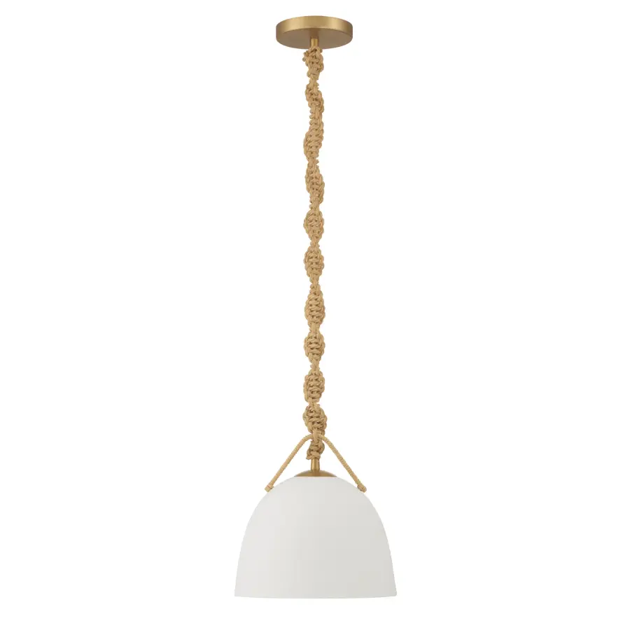 Cordón 10" Mini Pendant in Legacy Brass - Image 10