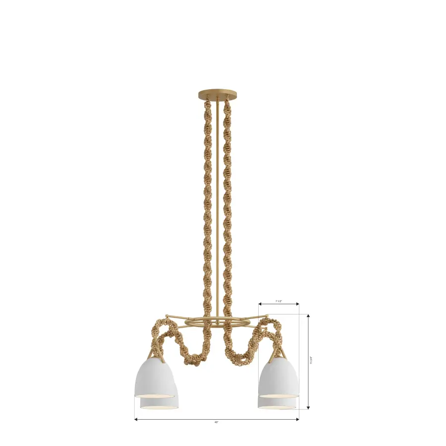Cordón 40" 4-Light Linear Pendant - Image 4