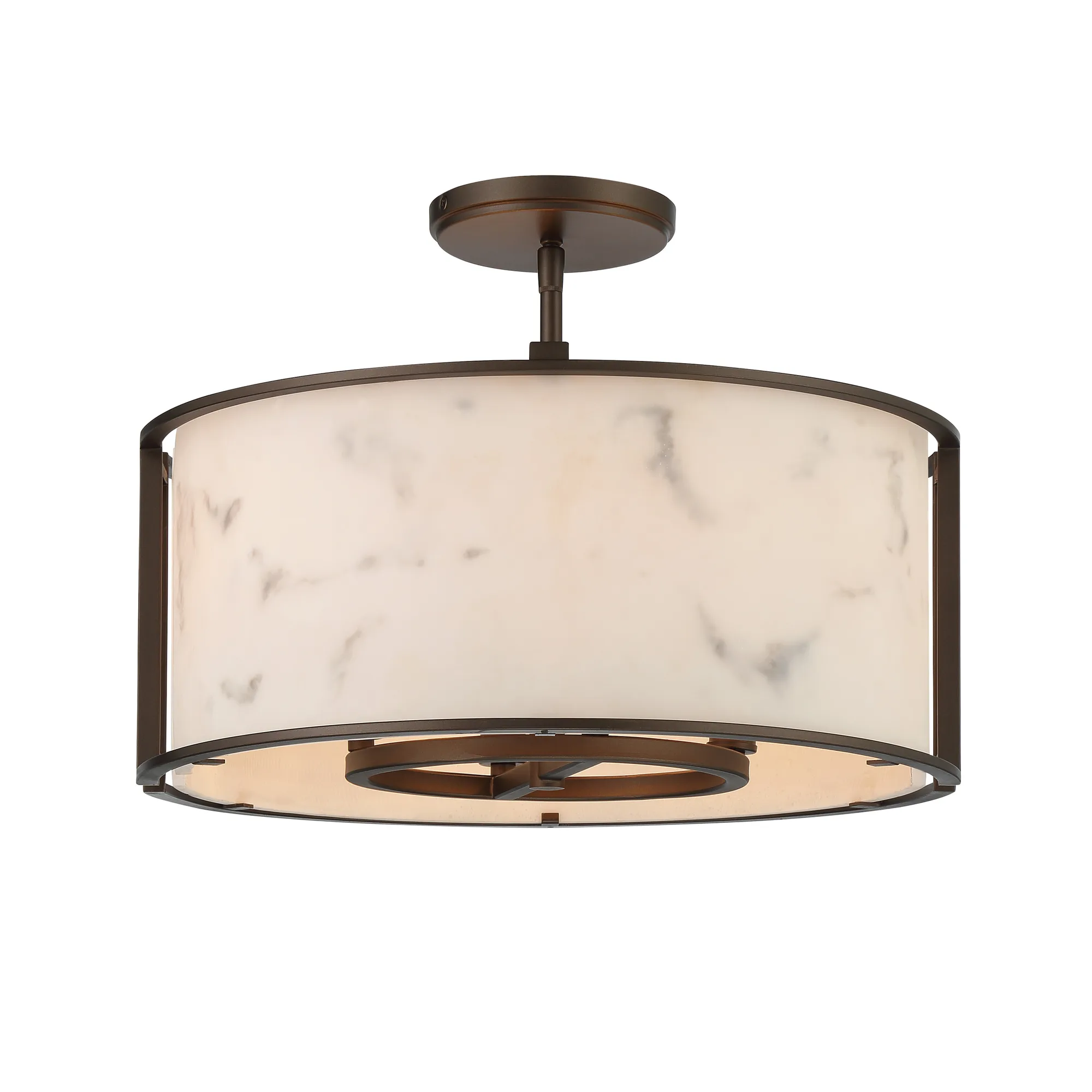 Buchanan 4-Light Semi-Flush Mount in Hellenic Bronze