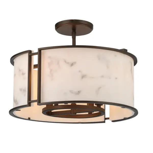 Buchanan 4-Light Semi-Flush Mount in Hellenic Bronze - Image 3