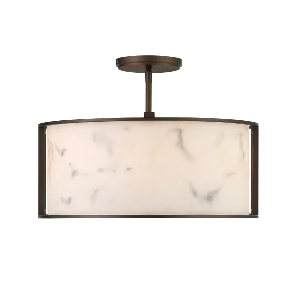 Buchanan 4-Light Semi-Flush Mount in Hellenic Bronze - Image 5
