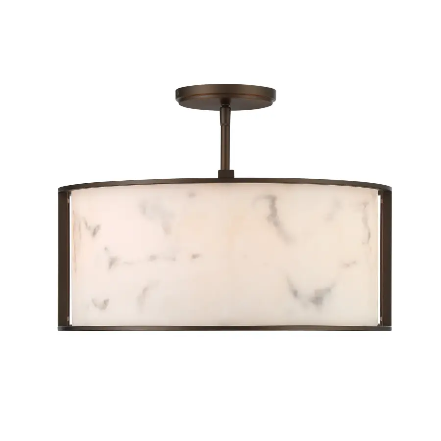 Buchanan 4-Light Semi-Flush Mount in Hellenic Bronze - Image 5