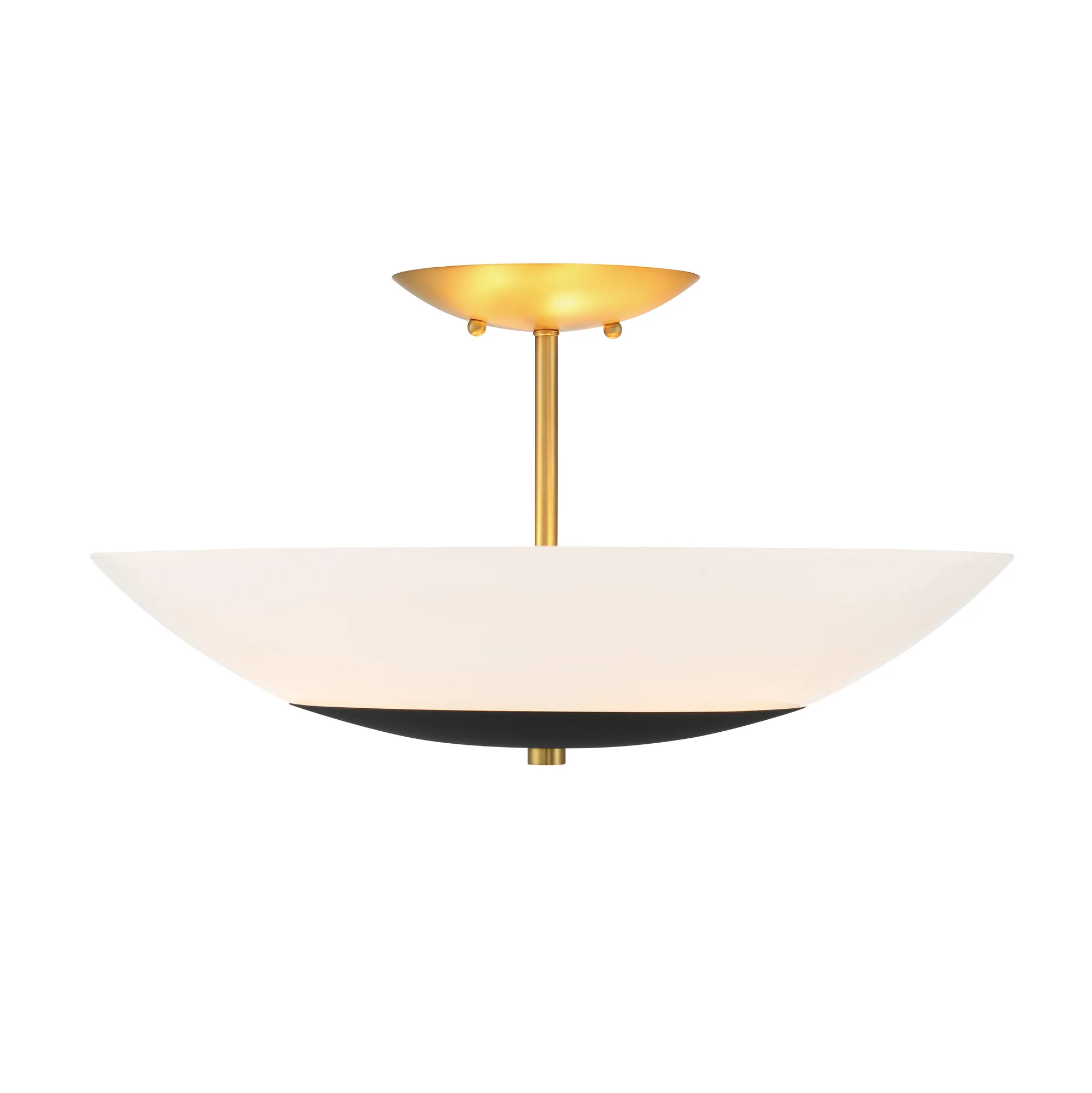 Bax 3-Light Semi-Flush Mount Ceiling Light