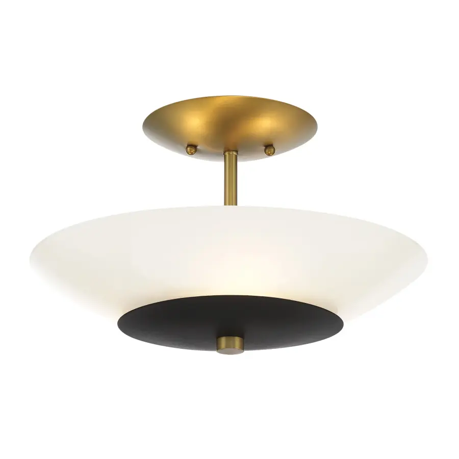 Bax 14" Semi Flush Mount - 3 Light - Image 1