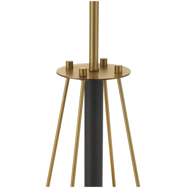 Bax 4-Light Pendant in Sand Coal and Soft Brass - Image 2