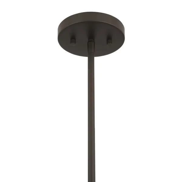 Aeris 24" 5-Light Pendant in Dark Bronze with Natural Paper Rope - Image 3