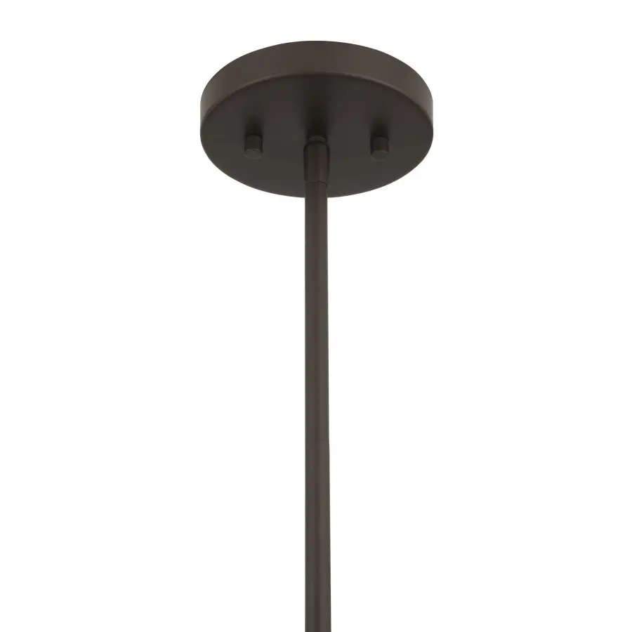 Aeris 24" 5-Light Pendant in Dark Bronze with Natural Paper Rope - Image 3