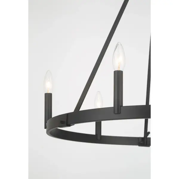 Dutton 6-Light Chandelier in Coal Black - Image 2