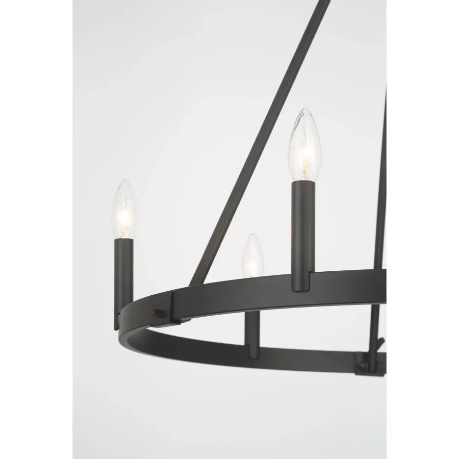 Dutton 6-Light Chandelier in Coal Black - Image 2