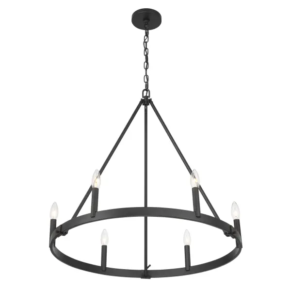 Dutton 6-Light Chandelier in Coal Black - Image 3
