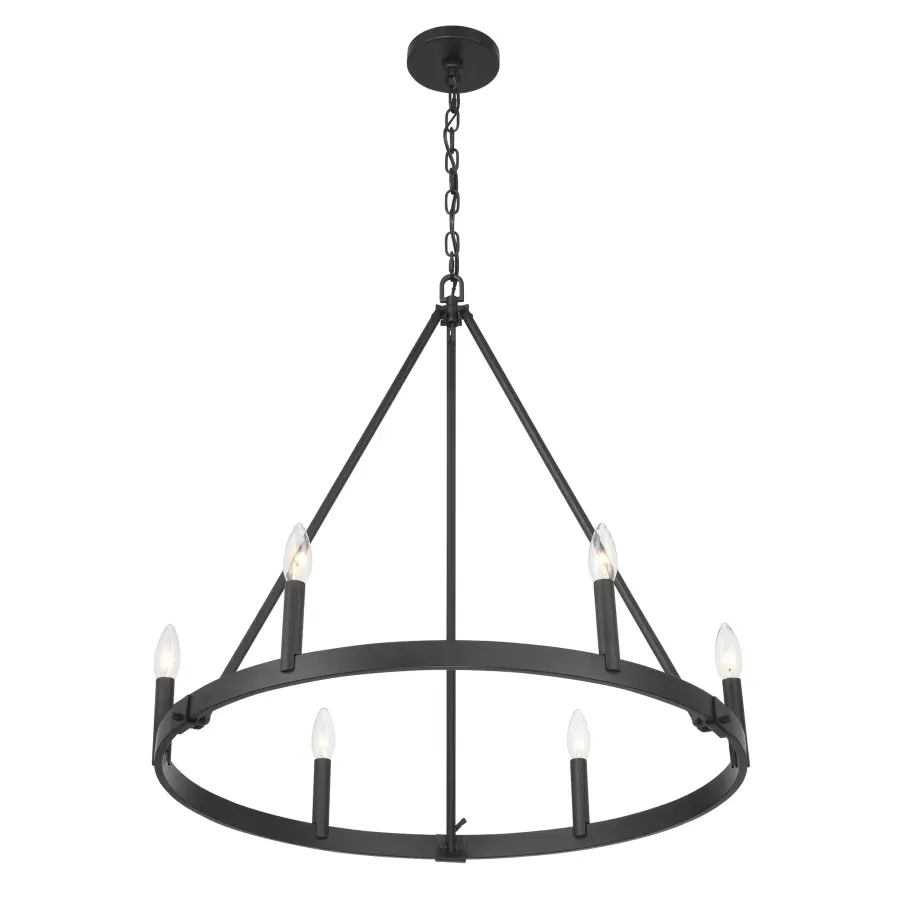 Dutton 6-Light Chandelier in Coal Black - Image 3