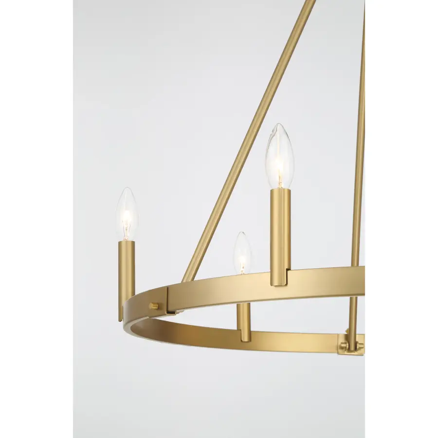 Dutton 6-Light Chandelier in Signature Brass - Image 2