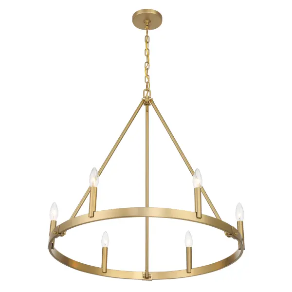 Dutton 6-Light Chandelier in Signature Brass - Image 4