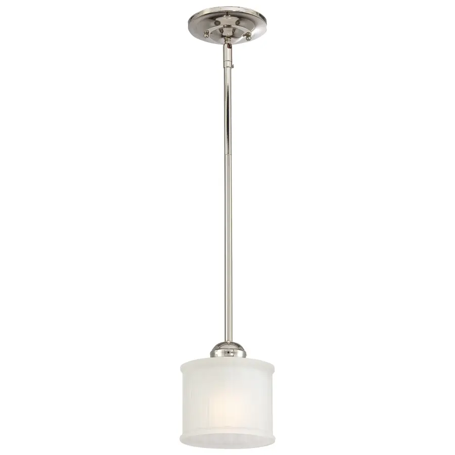 1730 Series Mini Pendant with Box-Pleat Glass