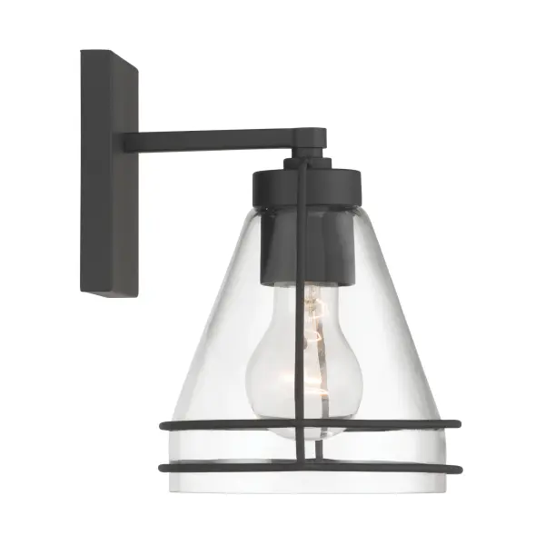 Lorenth 8.75" 1-Light Bath Sconce in Dark Matte Black - Image 4