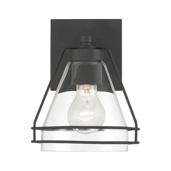 Lorenth 8.75" 1-Light Bath Sconce in Dark Matte Black - Image 7