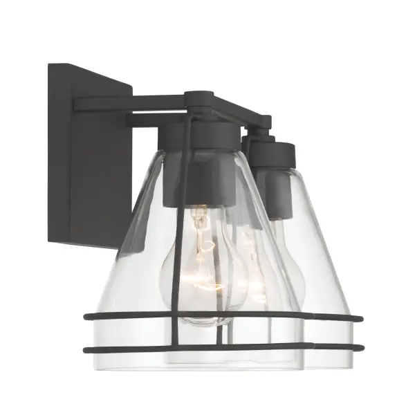 Lorenth 2-Light Vanity in Dark Matte Black - Image 5